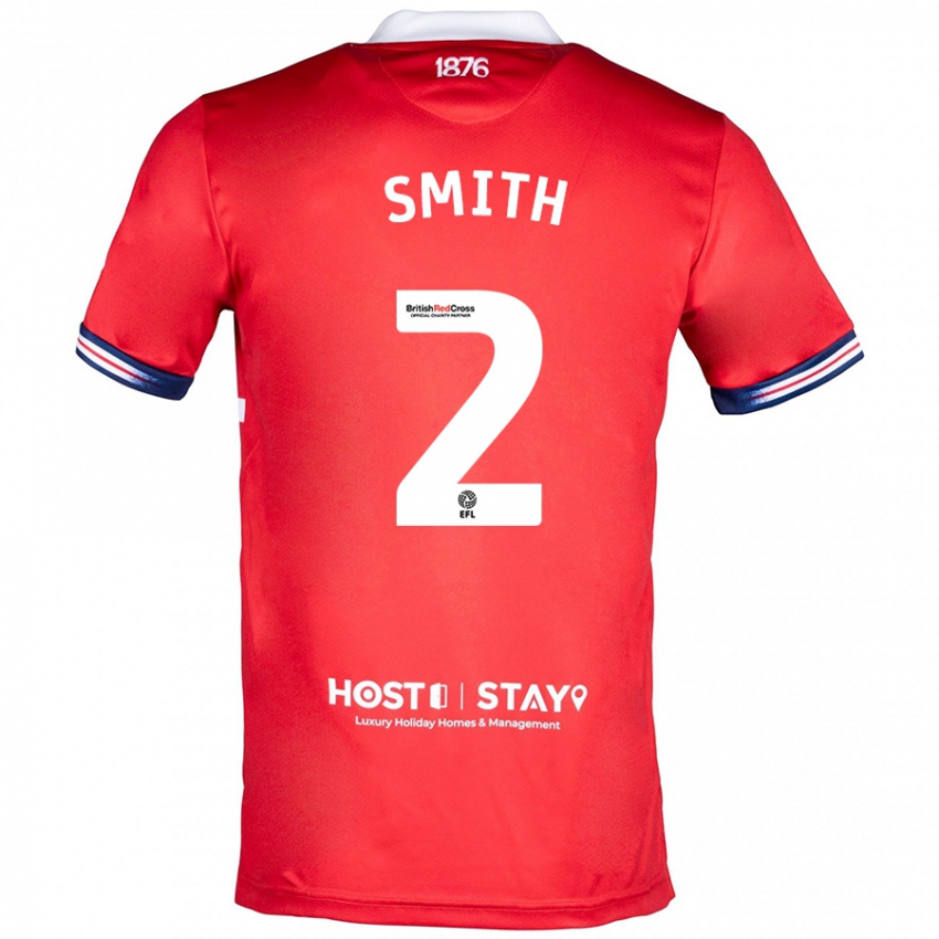 Hombre Camiseta Tommy Smith #2 Rojo 1ª Equipación 2023/24 La Camisa Argentina