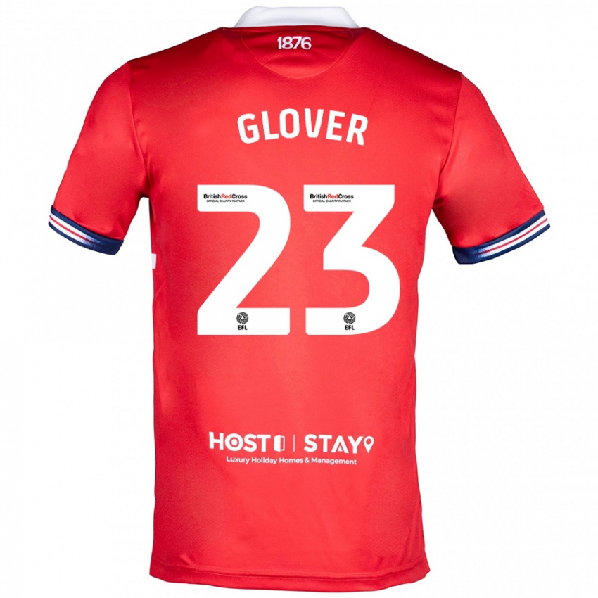 Hombre Camiseta Tom Glover #23 Rojo 1ª Equipación 2023/24 La Camisa Argentina