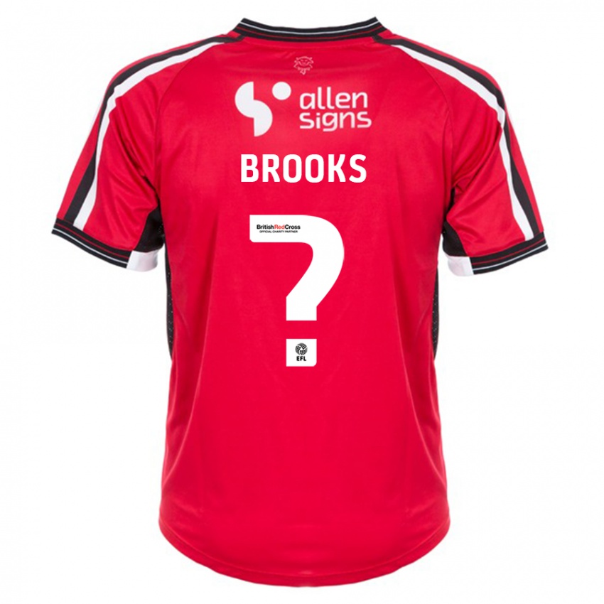 Hombre Camiseta Billy Brooks #0 Rojo 1ª Equipación 2023/24 La Camisa Argentina