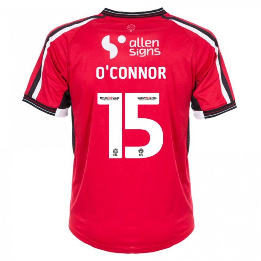 Hombre Camiseta Paudie O'connor #15 Rojo 1ª Equipación 2023/24 La Camisa Argentina