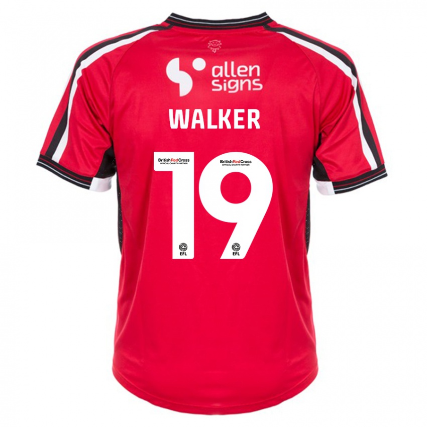 Hombre Camiseta Tyler Walker #19 Rojo 1ª Equipación 2023/24 La Camisa Argentina