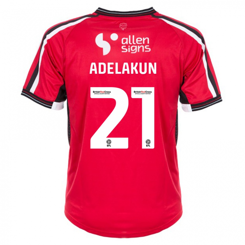 Hombre Camiseta Hakeeb Adelakun #21 Rojo 1ª Equipación 2023/24 La Camisa Argentina