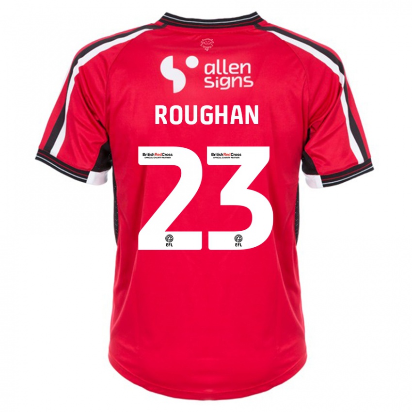 Hombre Camiseta Sean Roughan #23 Rojo 1ª Equipación 2023/24 La Camisa Argentina