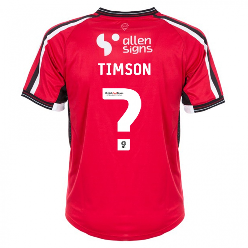 Hombre Camiseta Lana Timson #0 Rojo 1ª Equipación 2023/24 La Camisa Argentina