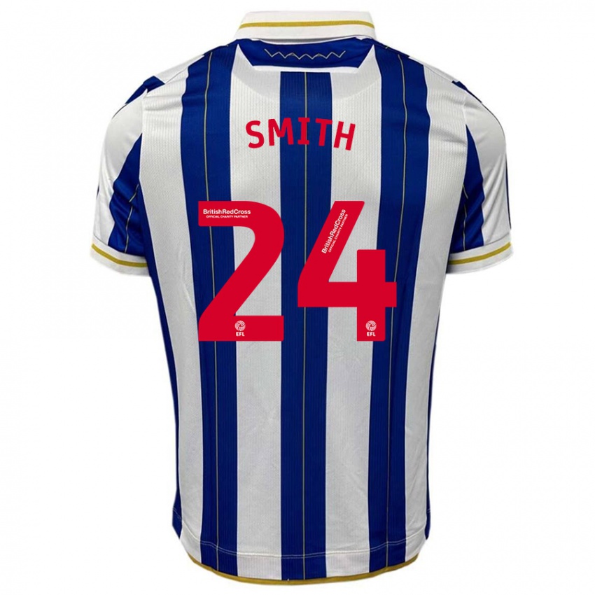 Hombre Camiseta Michael Smith #24 Azul Blanco 1ª Equipación 2023/24 La Camisa Argentina