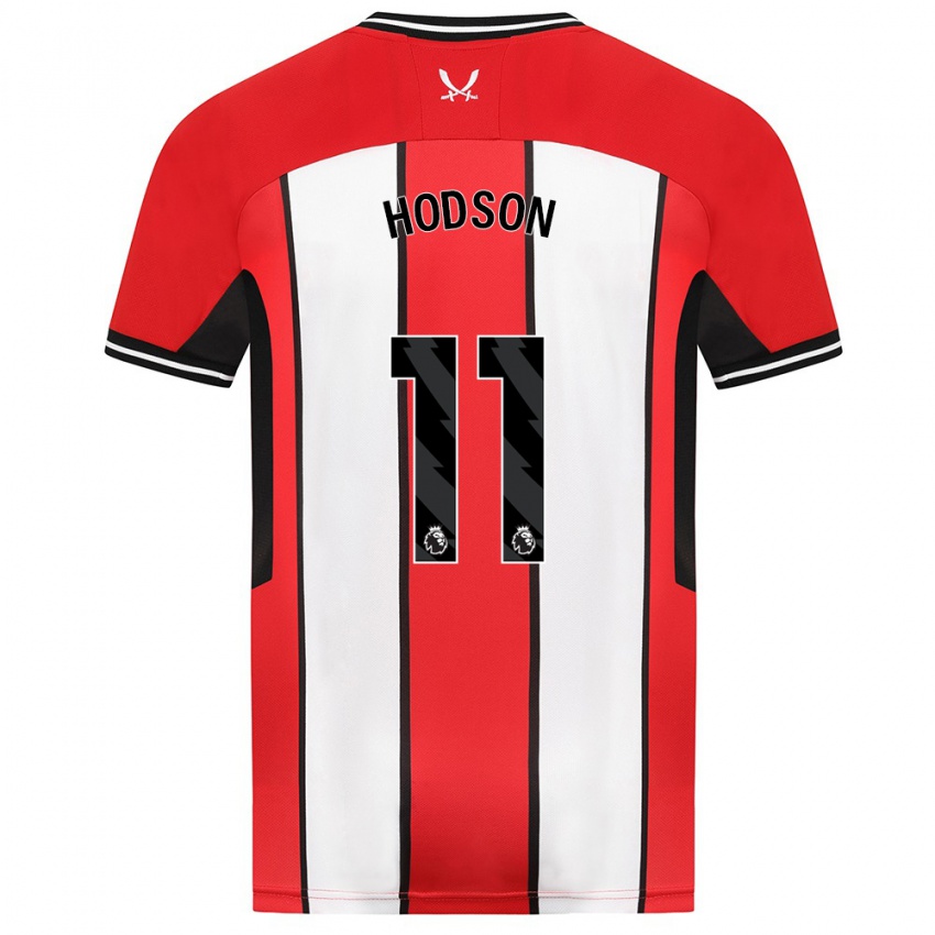 Hombre Camiseta Ashley Hodson #11 Rojo 1ª Equipación 2023/24 La Camisa Argentina
