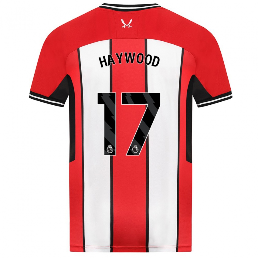 Hombre Camiseta Sophie Haywood #17 Rojo 1ª Equipación 2023/24 La Camisa Argentina