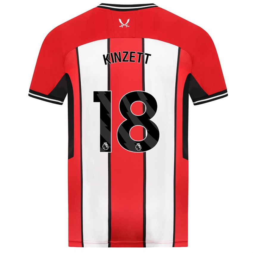 Hombre Camiseta Ella Kinzett #18 Rojo 1ª Equipación 2023/24 La Camisa Argentina