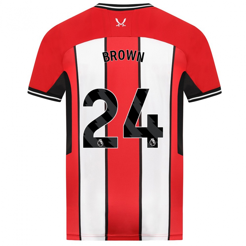 Hombre Camiseta Rachel Brown #24 Rojo 1ª Equipación 2023/24 La Camisa Argentina