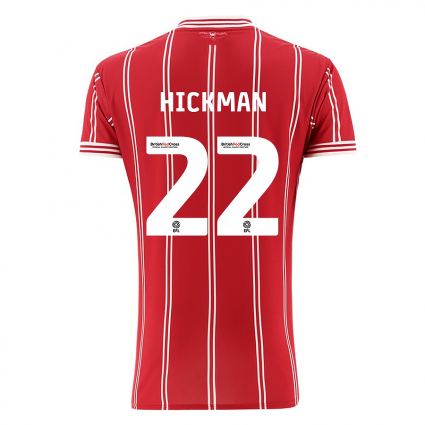 Hombre Camiseta Taylor Gardner-Hickman #22 Rojo 1ª Equipación 2023/24 La Camisa Argentina