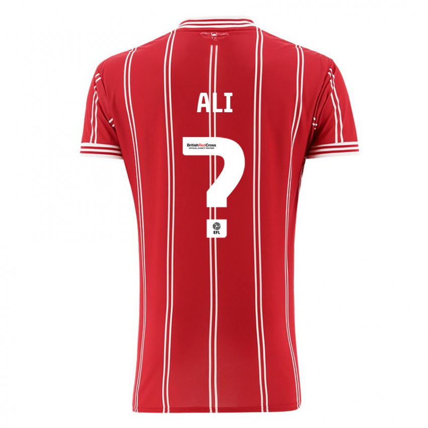Hombre Camiseta Zack Ali #0 Rojo 1ª Equipación 2023/24 La Camisa Argentina