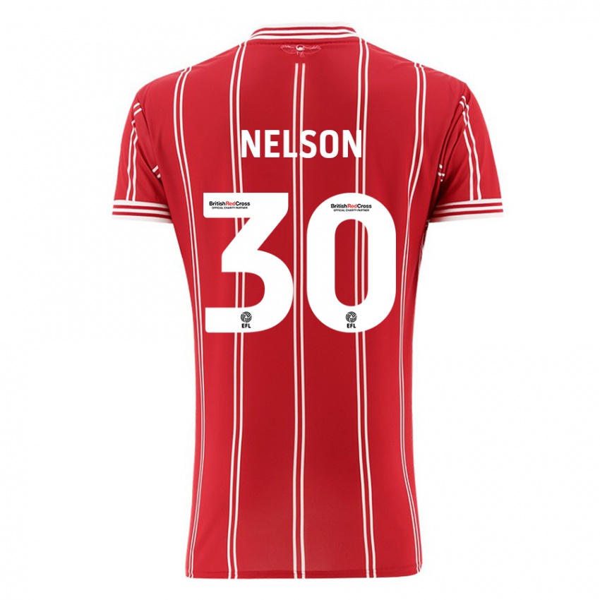 Hombre Camiseta Raekwon Nelson #30 Rojo 1ª Equipación 2023/24 La Camisa Argentina