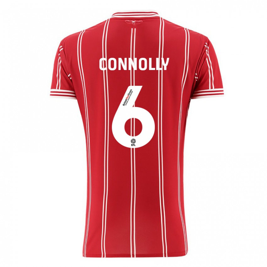 Hombre Camiseta Megan Connolly #6 Rojo 1ª Equipación 2023/24 La Camisa Argentina