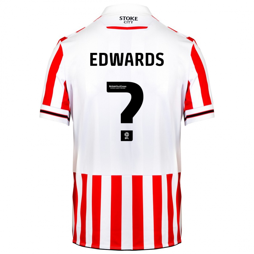 Hombre Camiseta Charlie Edwards #0 Rojo Blanco 1ª Equipación 2023/24 La Camisa Argentina