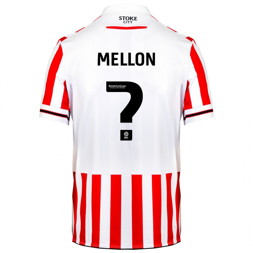 Hombre Camiseta Luke Mellon #0 Rojo Blanco 1ª Equipación 2023/24 La Camisa Argentina