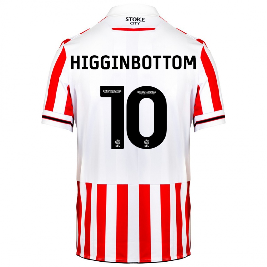 Hombre Camiseta Alice Higginbottom #10 Rojo Blanco 1ª Equipación 2023/24 La Camisa Argentina