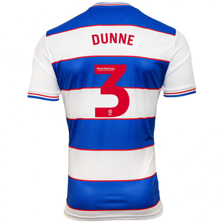 Hombre Camiseta Jimmy Dunne #3 Blanco Azul 1ª Equipación 2023/24 La Camisa Argentina