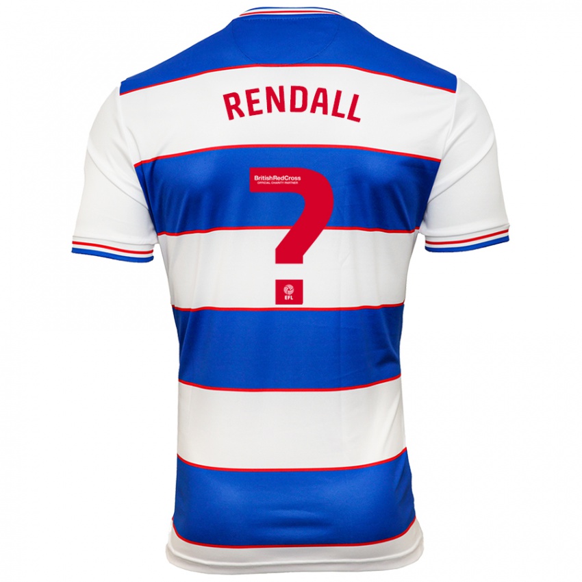 Hombre Camiseta Trent Rendall #0 Blanco Azul 1ª Equipación 2023/24 La Camisa Argentina