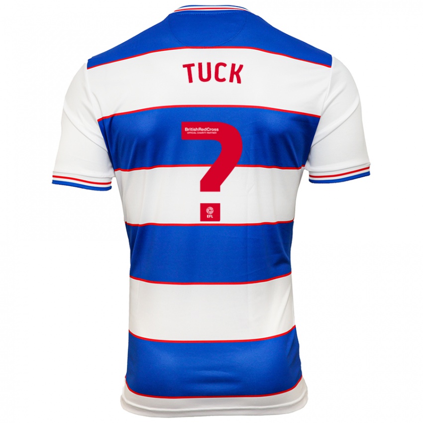 Hombre Camiseta Alfie Tuck #0 Blanco Azul 1ª Equipación 2023/24 La Camisa Argentina