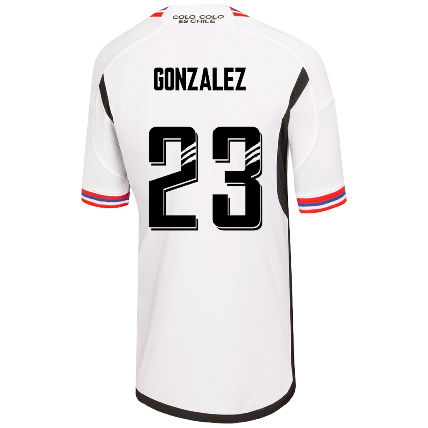 Hombre Camiseta Ramiro González #23 Blanco 1ª Equipación 2023/24 La Camisa Argentina