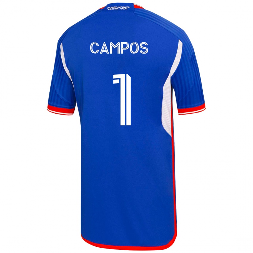 Hombre Camiseta Cristóbal Campos #1 Azul 1ª Equipación 2023/24 La Camisa Argentina