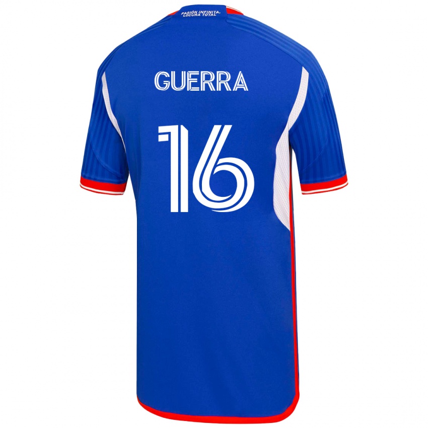 Hombre Camiseta Nicolás Guerra #16 Azul 1ª Equipación 2023/24 La Camisa Argentina