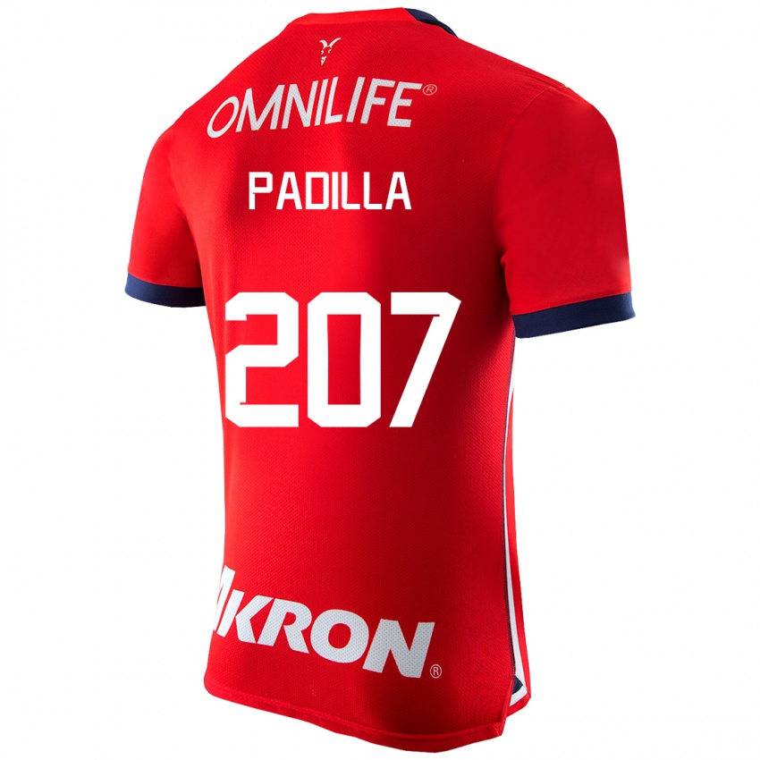 Hombre Camiseta Yael Padilla #207 Rojo 1ª Equipación 2023/24 La Camisa Argentina