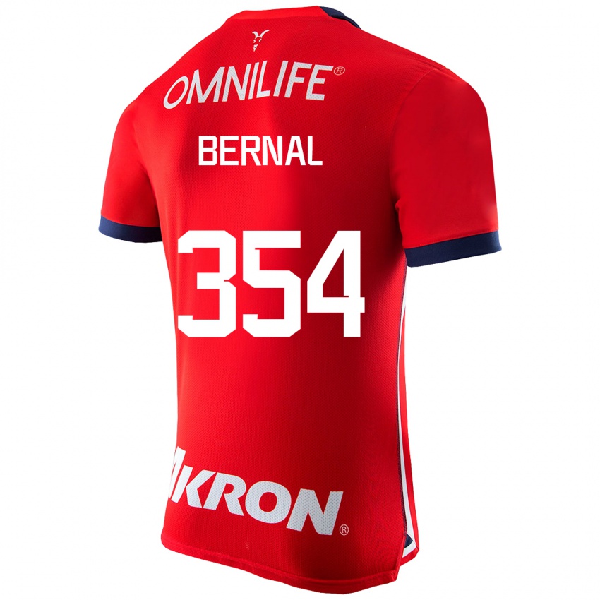 Hombre Camiseta Carlos Bernal #354 Rojo 1ª Equipación 2023/24 La Camisa Argentina