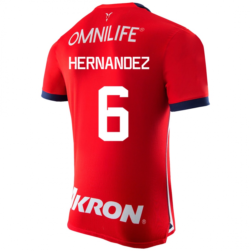 Hombre Camiseta Ana Camila Hernández #6 Rojo 1ª Equipación 2023/24 La Camisa Argentina