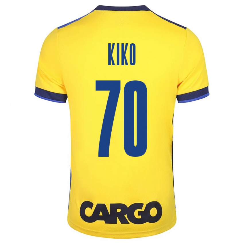 Hombre Camiseta Kiko Bondoso #70 Amarillo 1ª Equipación 2023/24 La Camisa Argentina