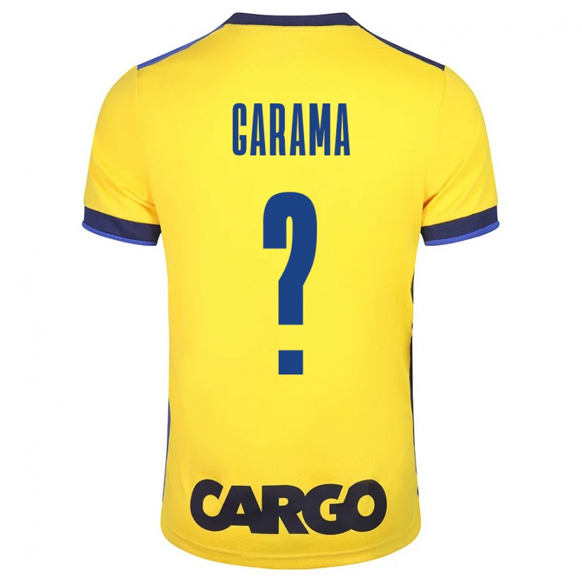 Hombre Camiseta Ben Garama #0 Amarillo 1ª Equipación 2023/24 La Camisa Argentina