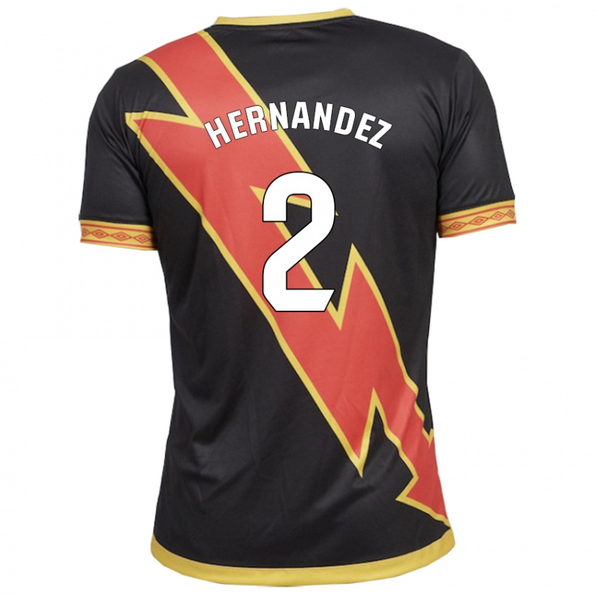 Hombre Camiseta Marco Hernández #2 Negro 2ª Equipación 2023/24 La Camisa Argentina