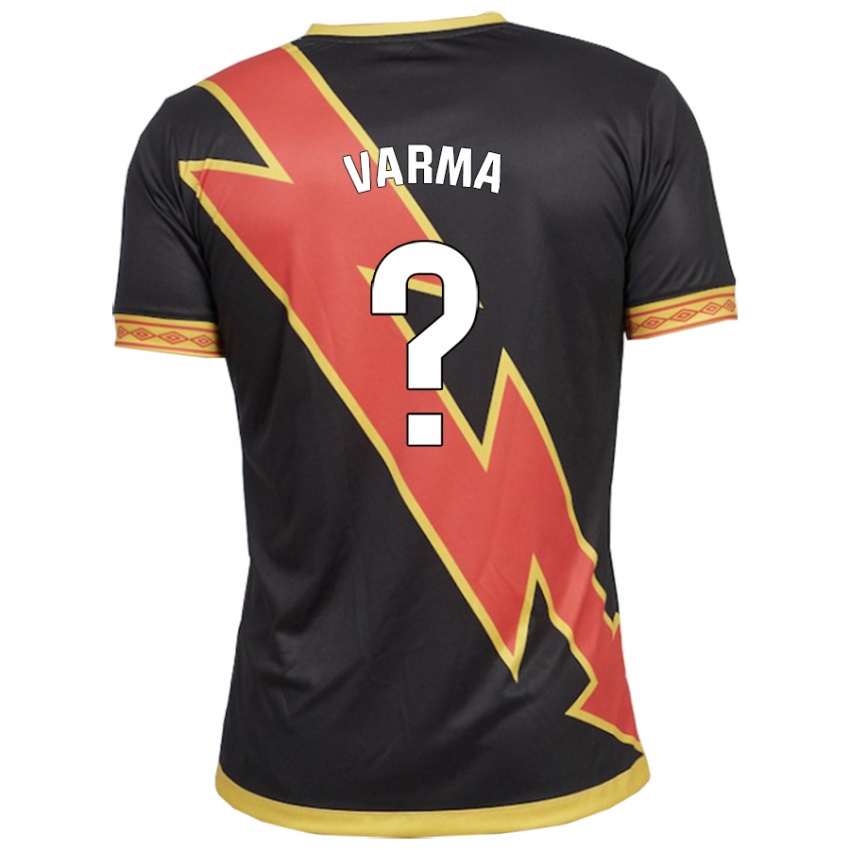 Hombre Camiseta Roman Varma #0 Negro 2ª Equipación 2023/24 La Camisa Argentina