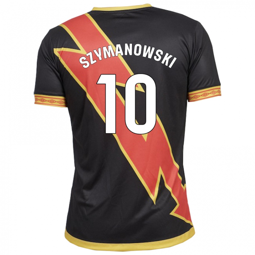 Hombre Camiseta Marianela Szymanowski #10 Negro 2ª Equipación 2023/24 La Camisa Argentina