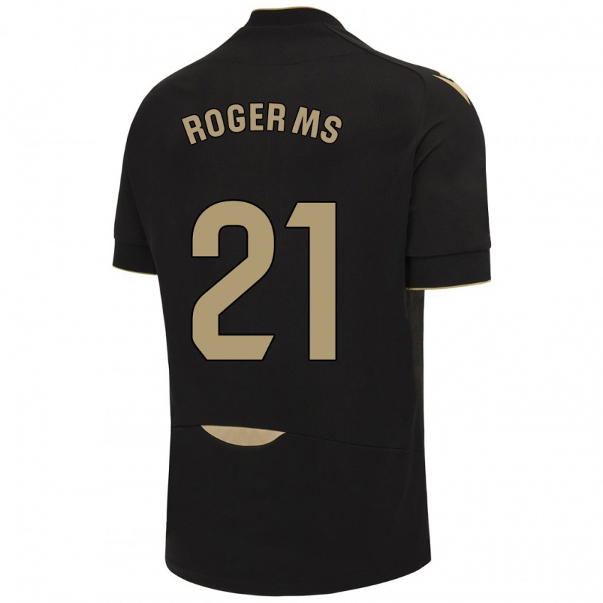 Hombre Camiseta Roger Martí #21 Negro 2ª Equipación 2023/24 La Camisa Argentina