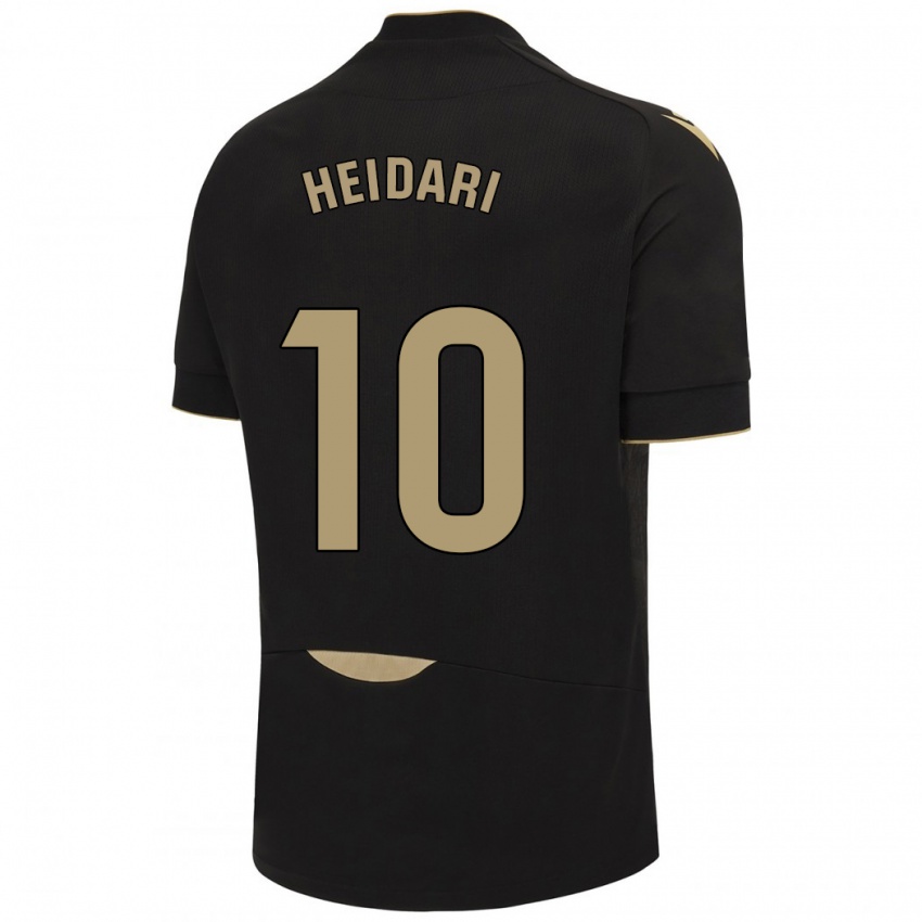 Hombre Camiseta Arman Heidari #10 Negro 2ª Equipación 2023/24 La Camisa Argentina