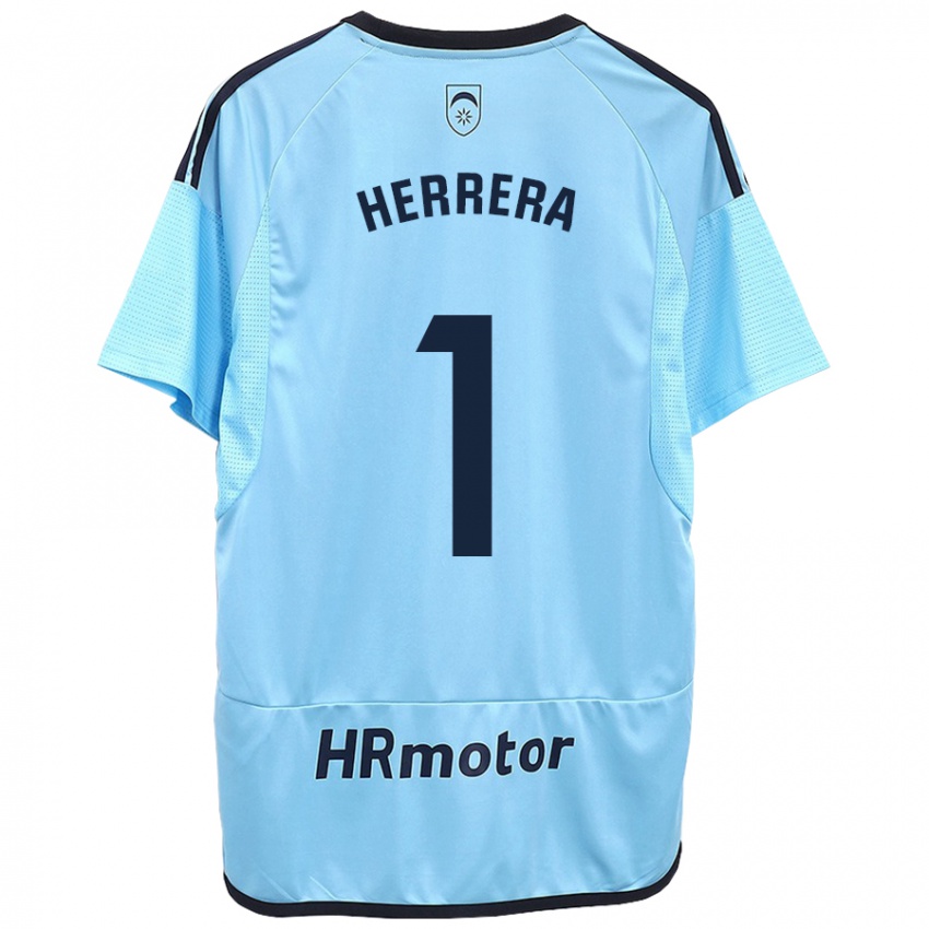 Hombre Camiseta Sergio Herrera #1 Azul 2ª Equipación 2023/24 La Camisa Argentina