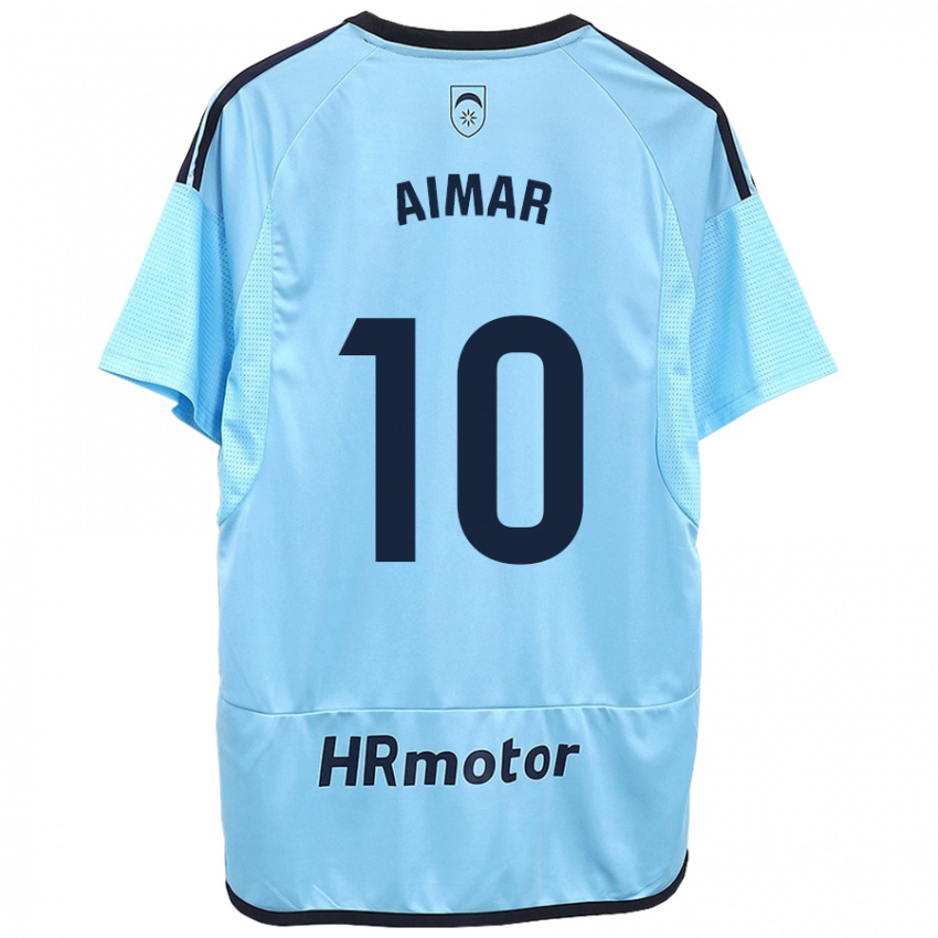 Hombre Camiseta Aimar Oroz #10 Azul 2ª Equipación 2023/24 La Camisa Argentina