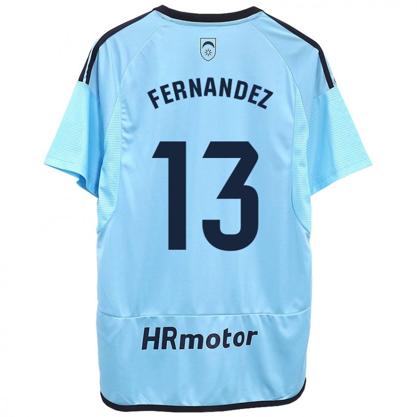 Hombre Camiseta Aitor Fernández #13 Azul 2ª Equipación 2023/24 La Camisa Argentina