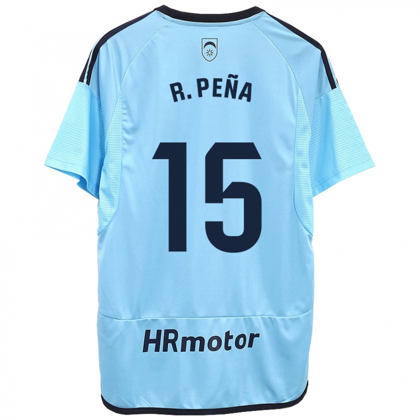 Hombre Camiseta Ruben Pena #15 Azul 2ª Equipación 2023/24 La Camisa Argentina