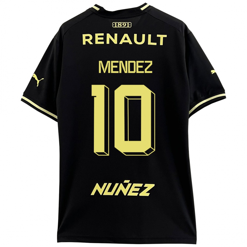 Hombre Camiseta Kevin Méndez #10 Negro 2ª Equipación 2023/24 La Camisa Argentina