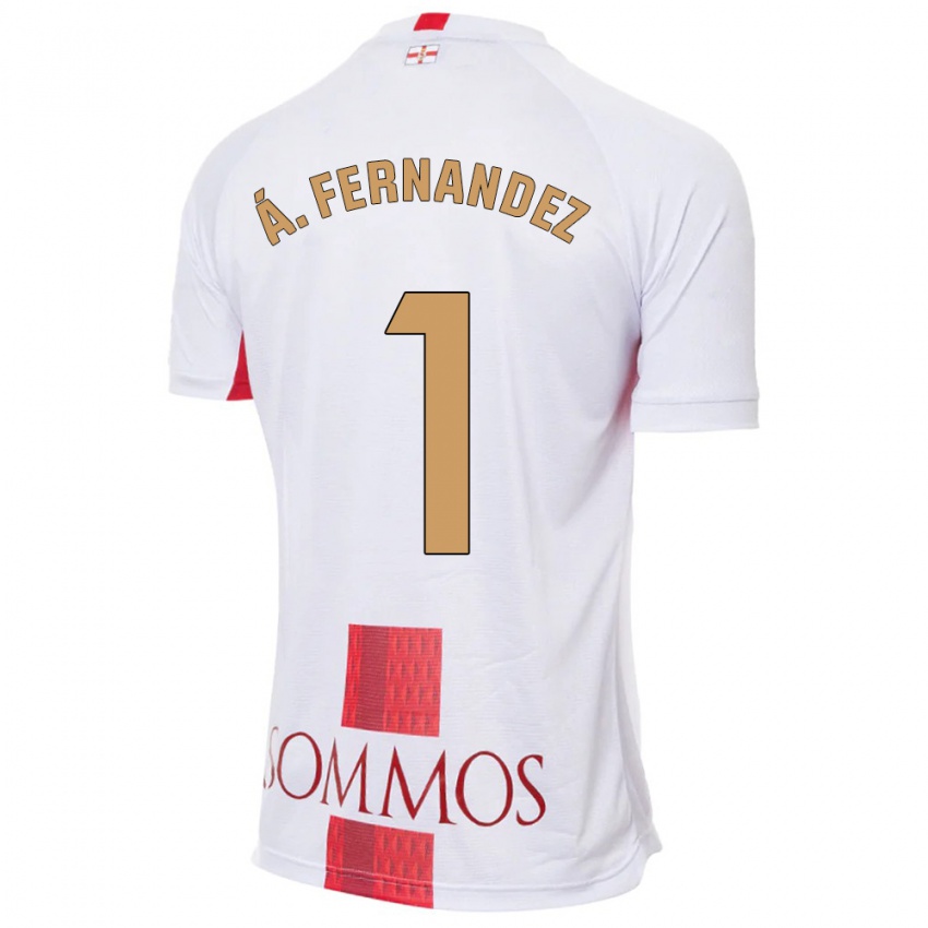 Hombre Camiseta Alvaro Fernandez #1 Blanco 2ª Equipación 2023/24 La Camisa Argentina
