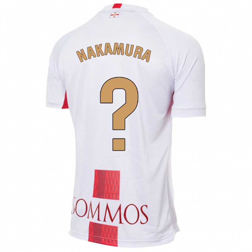 Hombre Camiseta Togo Nakamura #0 Blanco 2ª Equipación 2023/24 La Camisa Argentina