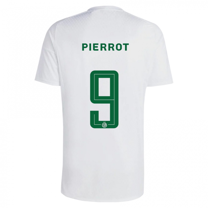 Hombre Camiseta Frantzdy Pierrot #9 Verde Azul 2ª Equipación 2023/24 La Camisa Argentina