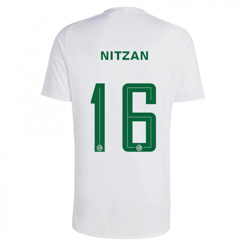 Hombre Camiseta Itamar Nitzan #16 Verde Azul 2ª Equipación 2023/24 La Camisa Argentina