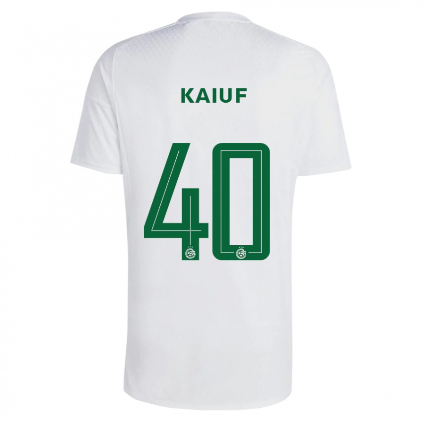 Hombre Camiseta Sharif Kaiuf #40 Verde Azul 2ª Equipación 2023/24 La Camisa Argentina