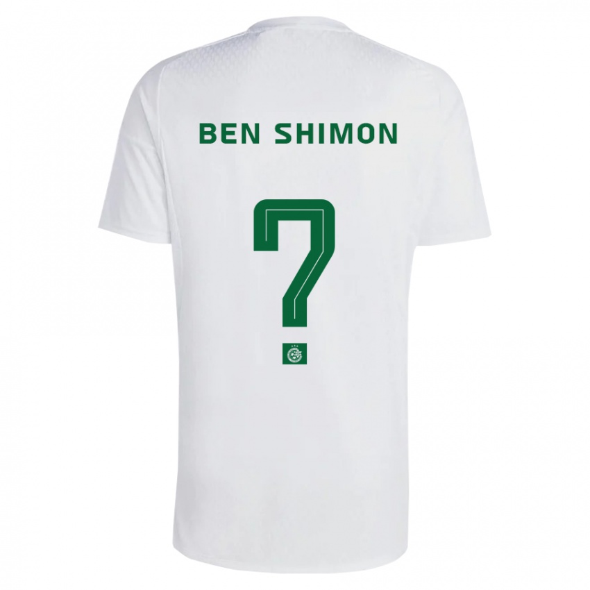 Hombre Camiseta Elad Ben Shimon #0 Verde Azul 2ª Equipación 2023/24 La Camisa Argentina