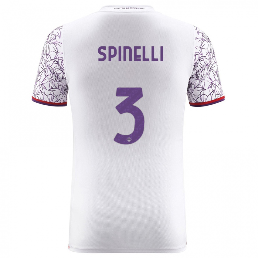 Hombre Camiseta Giorgia Spinelli #3 Blanco 2ª Equipación 2023/24 La Camisa Argentina