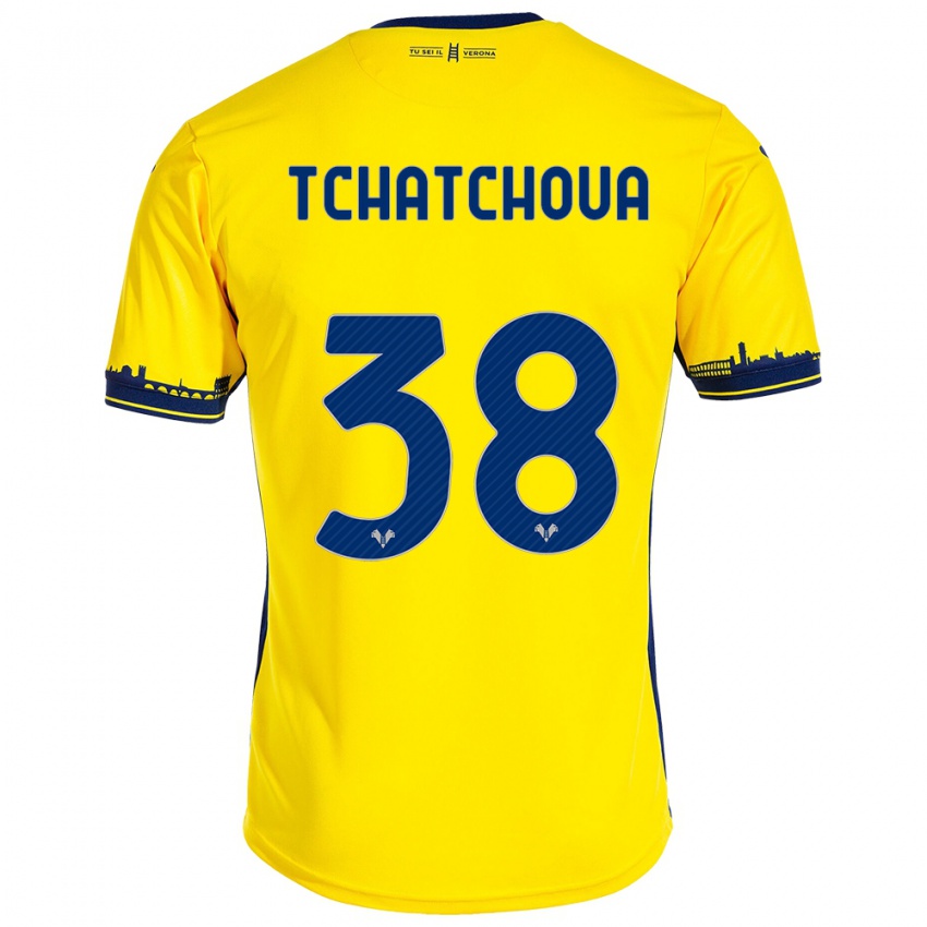 Hombre Camiseta Jackson Tchatchoua #38 Amarillo 2ª Equipación 2023/24 La Camisa Argentina