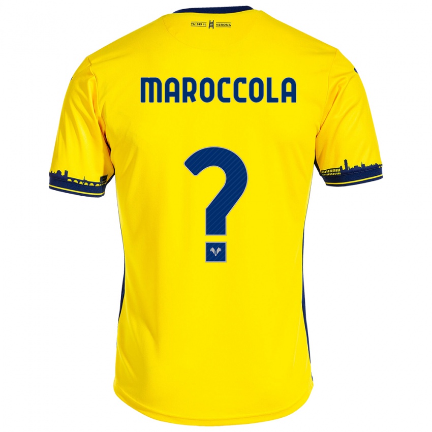Hombre Camiseta Francesco Maroccola #0 Amarillo 2ª Equipación 2023/24 La Camisa Argentina